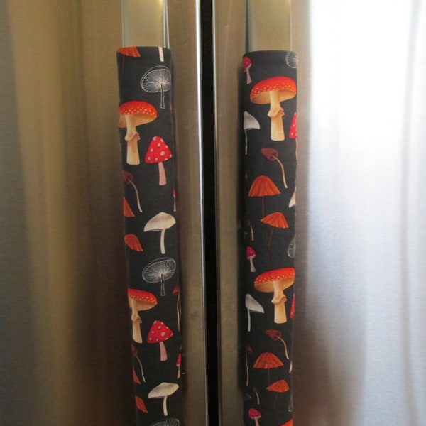 Mushroom  Refrigerator Handle Covers, Appliance Handle Covers, Stroller/Cart Handle Covers