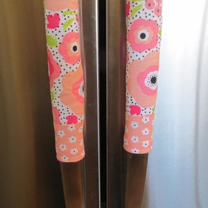 Floral Refrigerator Handle Covers. Refrigerator/Appliance Handle Cover