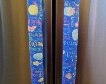 Blue Spring Refrigerator Handle Covers: Gnome Kitchen Decor