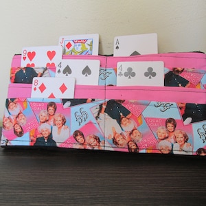 Porte-cartes Golden Girls, Porte-cartes à jouer, Porte-étiquette de bingo, Porte-cartes sur pied
