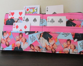 Golden Girls Card Holder: Trifold Playing Card & Bingo Tab Organizer