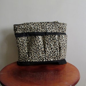 Bingo Bag, Cheetah Bingo Bag, Craft Bag/Nurse's Tote