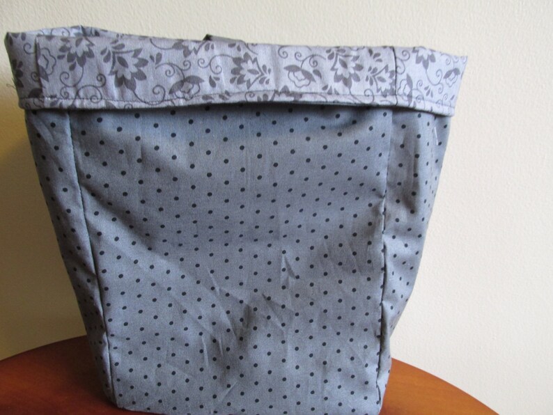 Grey reversible litter bag Car Trash Bag Car caddy