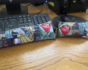 Stainglass print Mouse Wrist Rest, Keyboard Wrist Rest