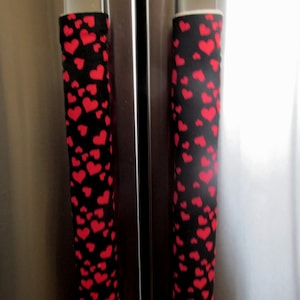 Red Heart Refrigerator Handle Covers