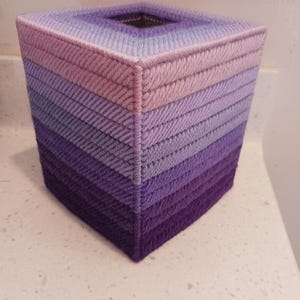Purple Ombre Tissue Box Cover