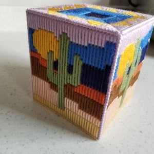 Cactus tissue box cover