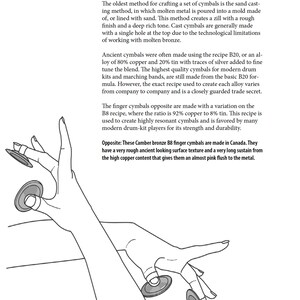 ZILLS: Music On Your Fingertips 133pg e-book about the construction, selection, and use of finger cymbals, ziller, & sagat in Belly Dance image 2