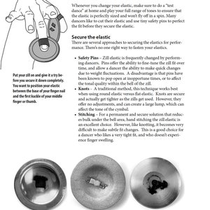 ZILLS: Music On Your Fingertips 133pg e-book about the construction, selection, and use of finger cymbals, ziller, & sagat in Belly Dance image 8