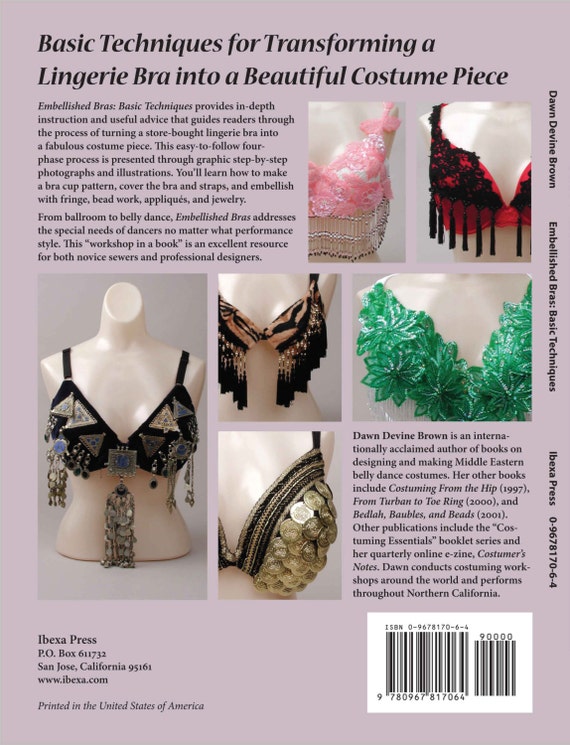 Embellished Bras, DIY Belly Dance Costume Book by Dawn Devine Aka Davina 