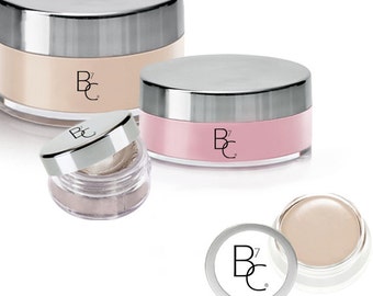 Organic Mineral Makeup - The Basics Plus - Starter Kit - Infused with Argan Oil - FREE US SHIPPING!
