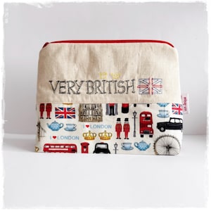 Kosmetiktasche * Very British * London * Union Jack *