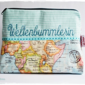 Kosmetiktasche * Weltenbummlerin *