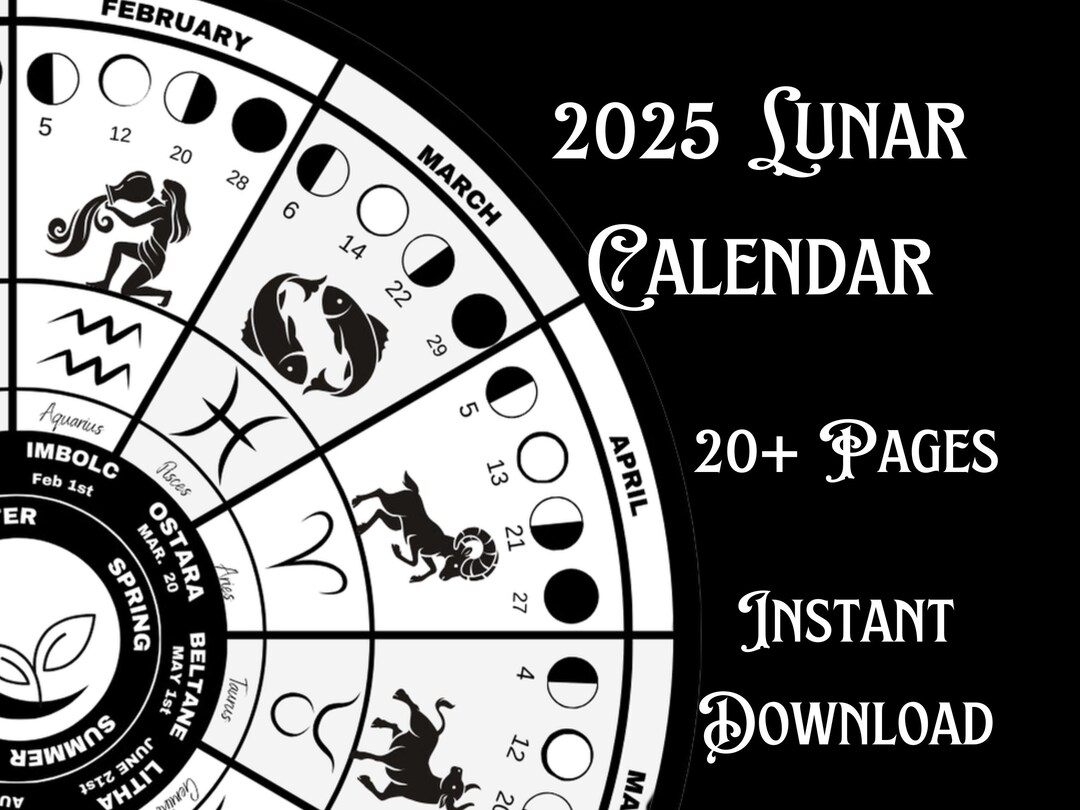 Pagan Calendar 2025 Printable