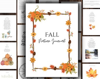 Fall Nature Study Unit | Charlotte Mason Homeschool Nature Journal for Multiple Aged Children | Waldorf Homeschool | PDF Instant Download