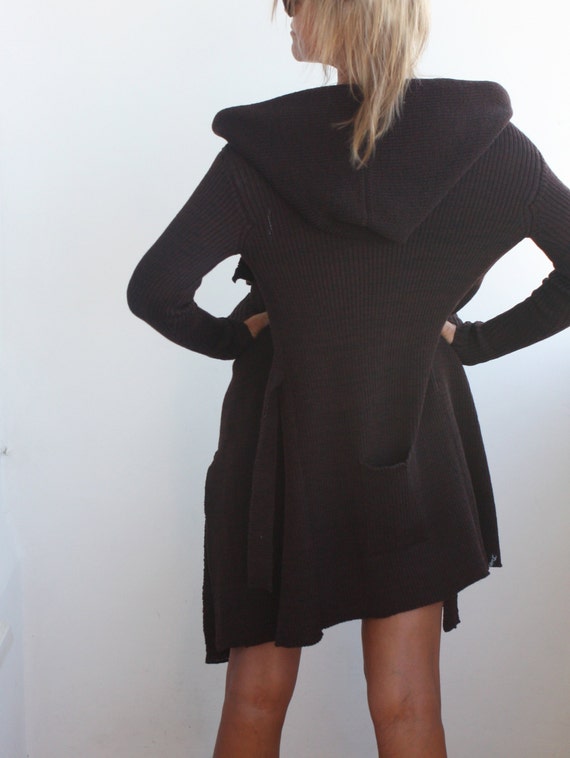 Braun, Kaschmir Cardigan, Strickjacke mit Kapuze, vorne offen Strickjacke, Damen Strickjacke, lange Strickjacke Hoodie, braunen Kapuzen Pullover Braun, Kaschmir Cardigan, Strickjacke mit Kapuze, vorne offen Strickjacke, Damen Strickjacke, lange Strickjacke Hoodie, braunen Kapuzen Pullover