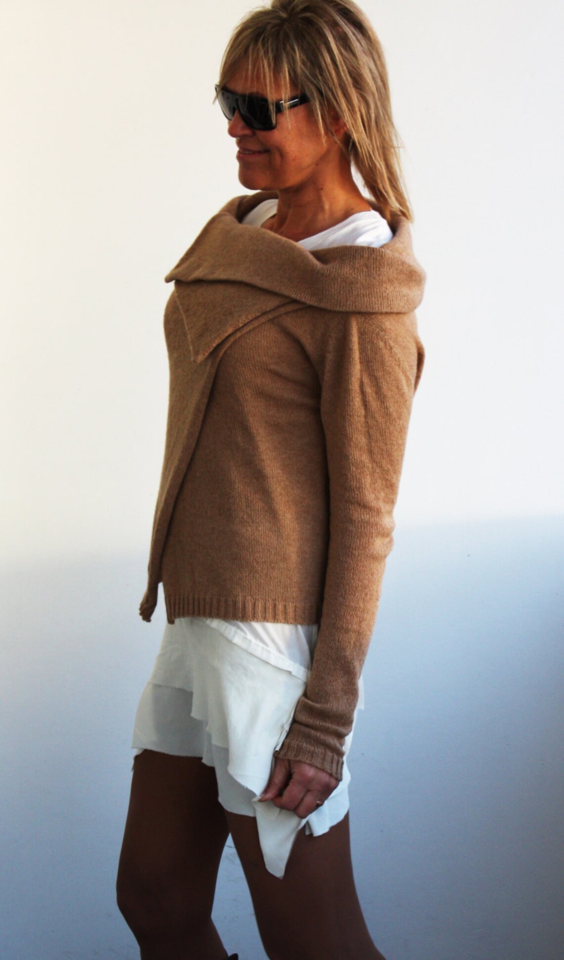 Women's Knitted Jacket Made From Cashmere Etsy Norway