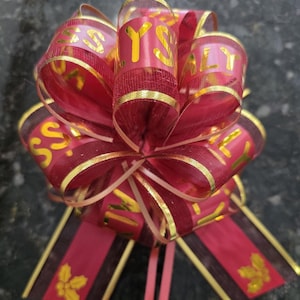 Personalized Gift Bows for Christmas Custom Gift Tags Customized for Gift Basket Personalized Bows with Name - Gift Bows for Wine Bottle