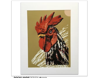 Rooster - Screen Print (7 Color)