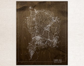 Chapel Hill, North Carolina (Paths & Ways silkscreen Map)