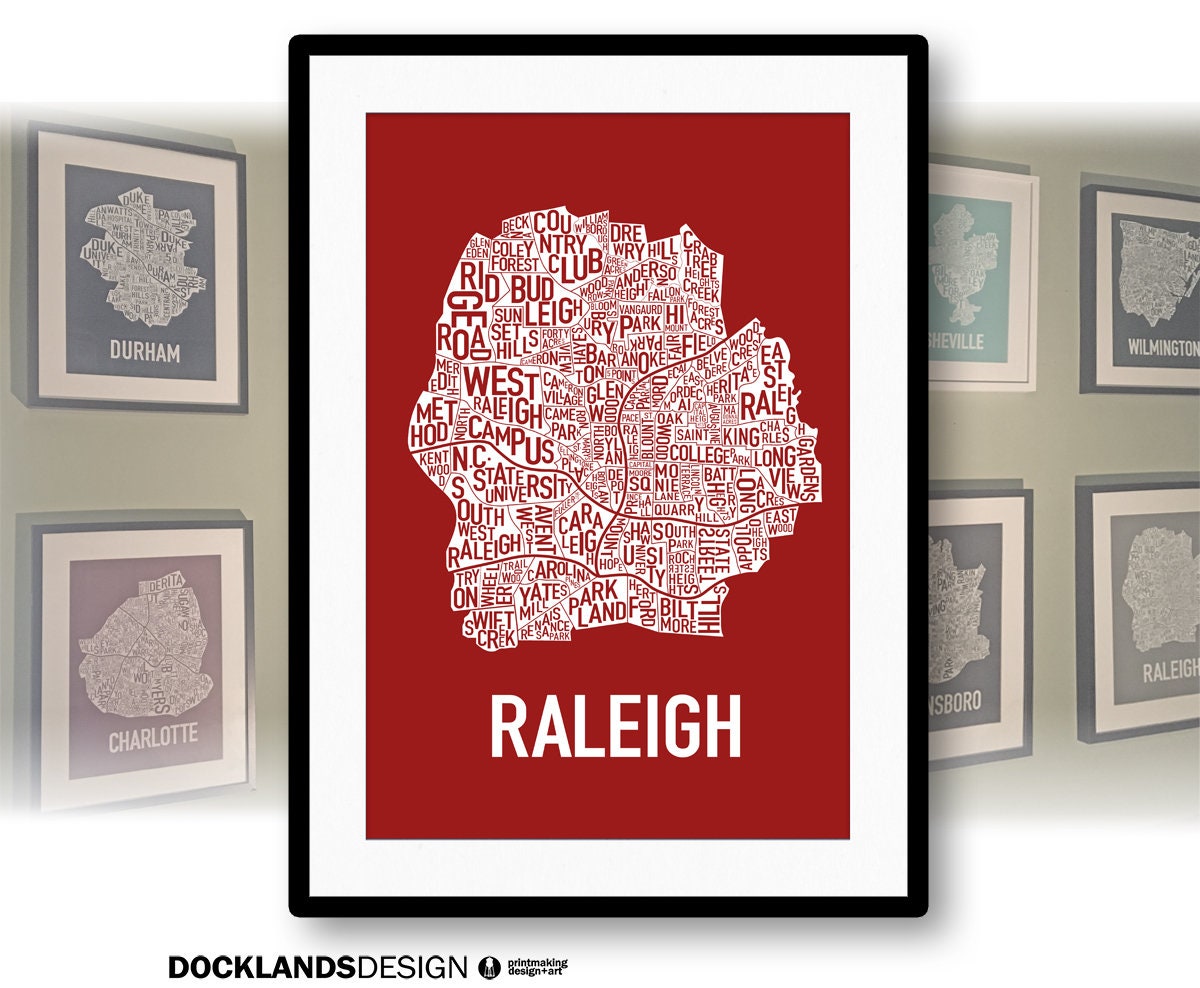 Raleigh Nc Neighborhoods Map Raleigh North Carolina Neighborhood Screen Print Map | Etsy New Zealand Raleigh Nc Neighborhoods Map Raleigh North Carolina Neighborhood Screen Print Map | Etsy New Zealand