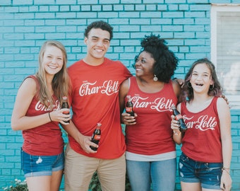 Charlotte Coca Cola Inspired T Shirt or Tank