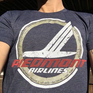 Piedmont Airlines Vintage Shirt image 2