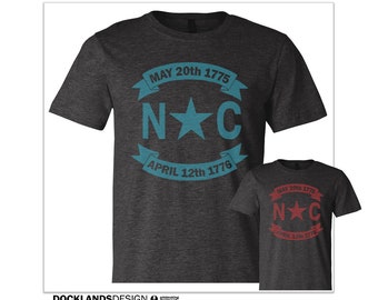 The Classic North Carolina Shirt - Flag Star Emblem & Seal