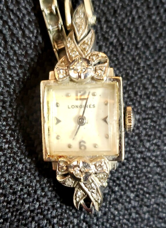 Vintage Ladies Genuine Diamond Longines Watch - image 3