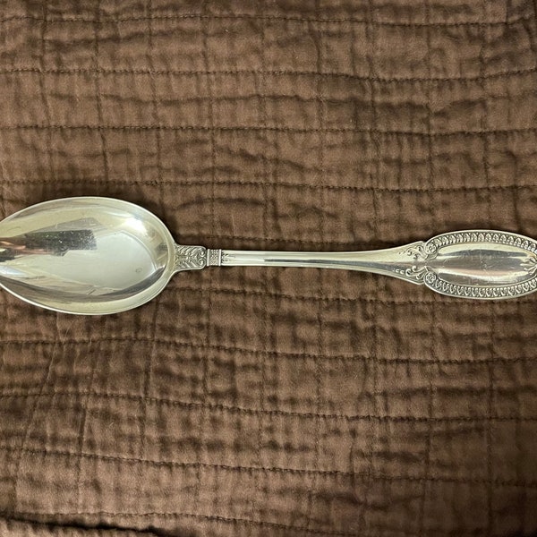 BUCCELLATI'S Sterling Silver Empire Pattern Large Serving Spoon - No Monogram