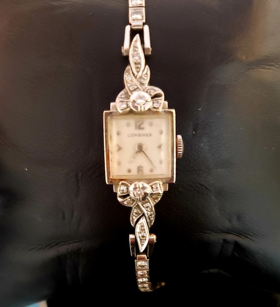Vintage Ladies Genuine Diamond Longines Watch - image 1