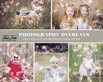 Bubble Photo Overlays, Bubble PNG Digital Clipart