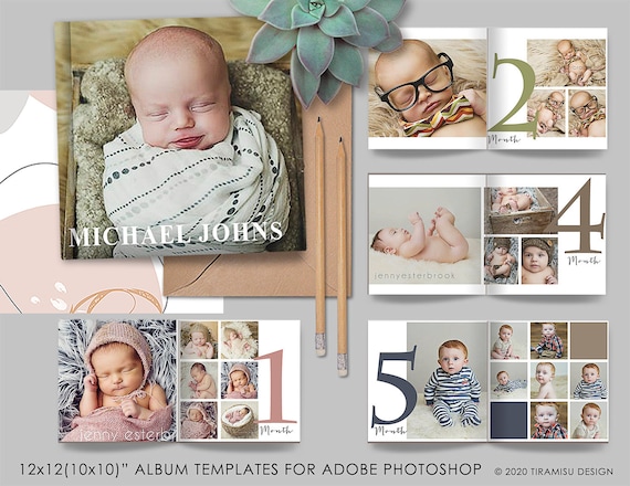 begin jacht medeklinker Baby fotoalbum Photoshop sjabloon baby fotoboek sjabloon - Etsy Nederland
