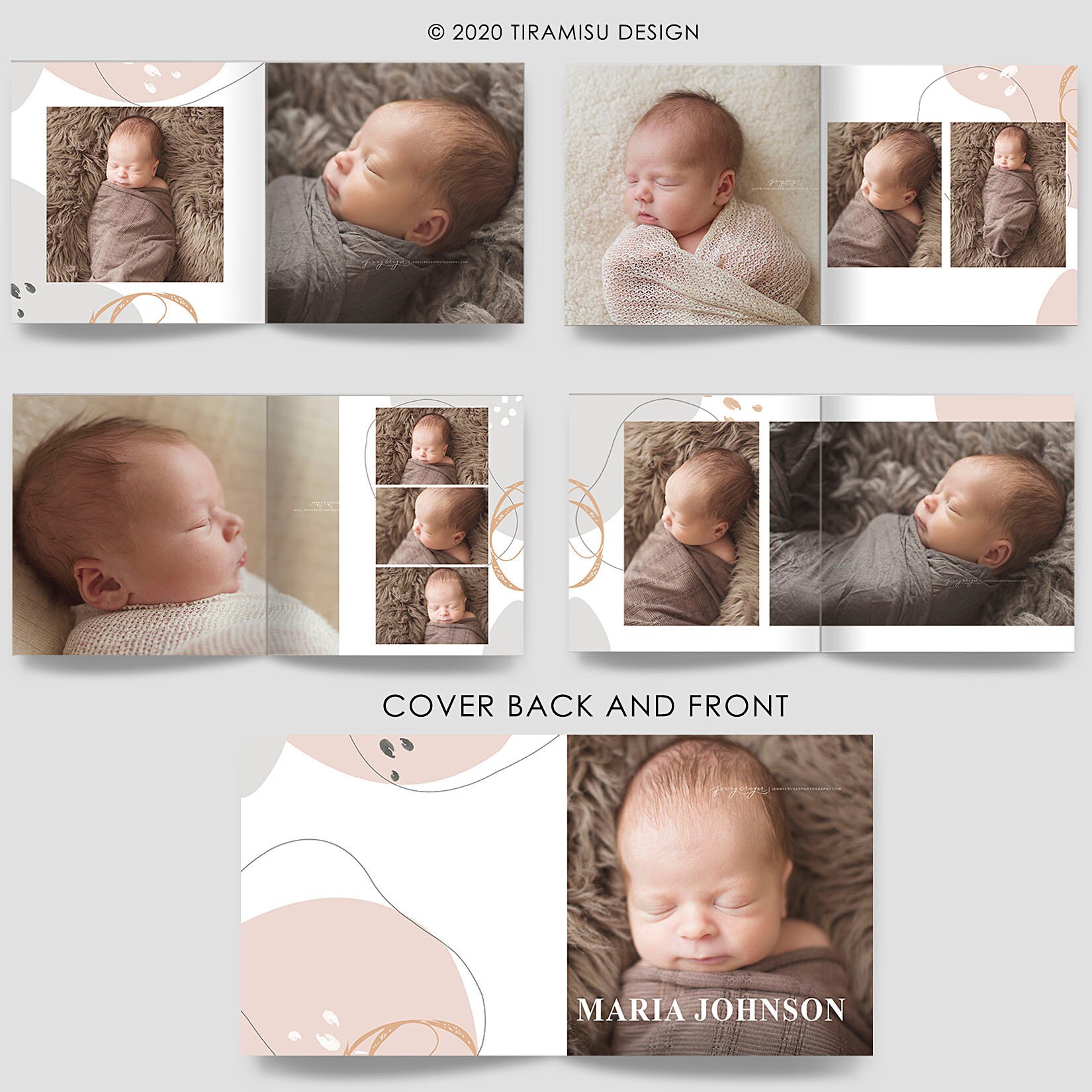 Baby Photo Album Template Baby Photo Book Newborn Etsy