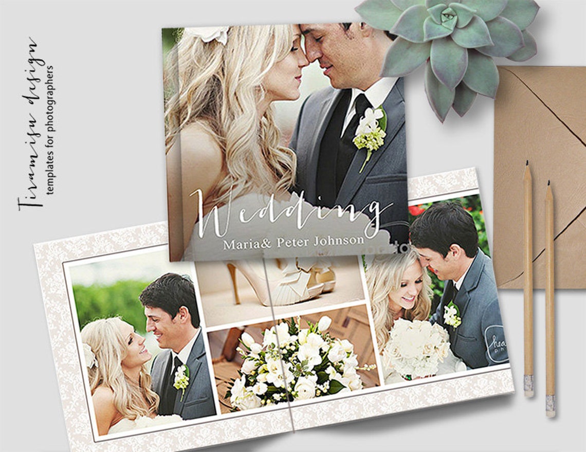 Wedding Album Templates Wedding Photo Album Etsy