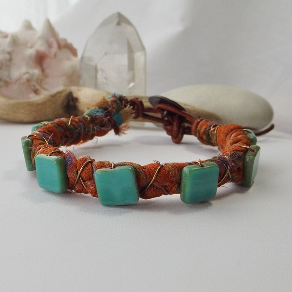 Sari Bracelet Acetate - Ivory main image 1