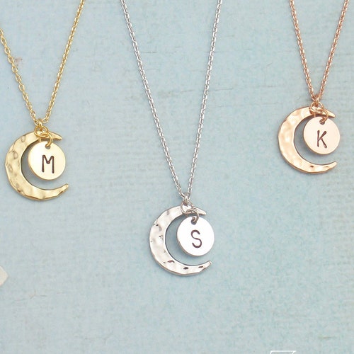 Personalized Angel Wing Necklace. Choose Rose Gold Silver or Etsy