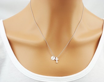 Child Cross Necklace - Etsy