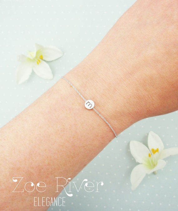 Tiny initial bracelet new arrivals