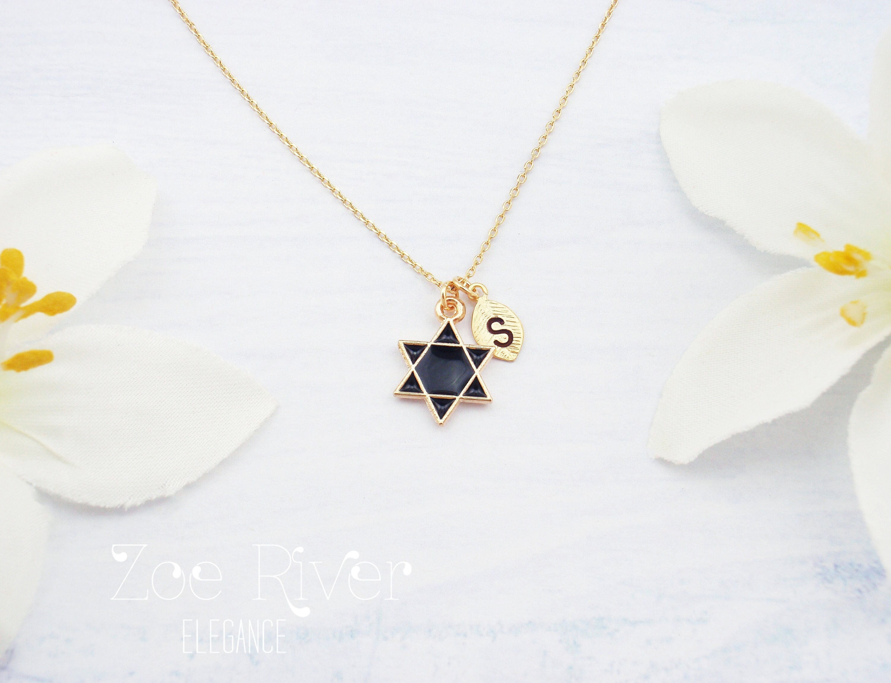 Black star necklace deals