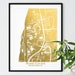 Marist College Map, Gold Foil Map of Marist College, Gift for Graduate ...