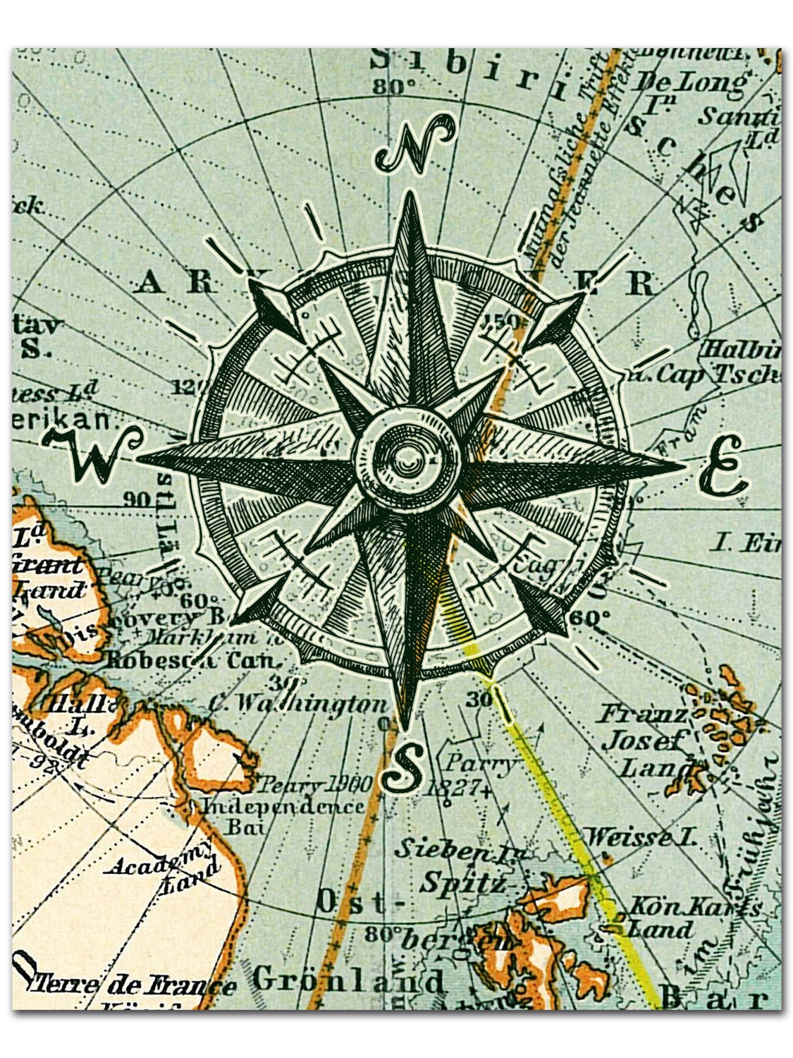 Nautical Map Compass