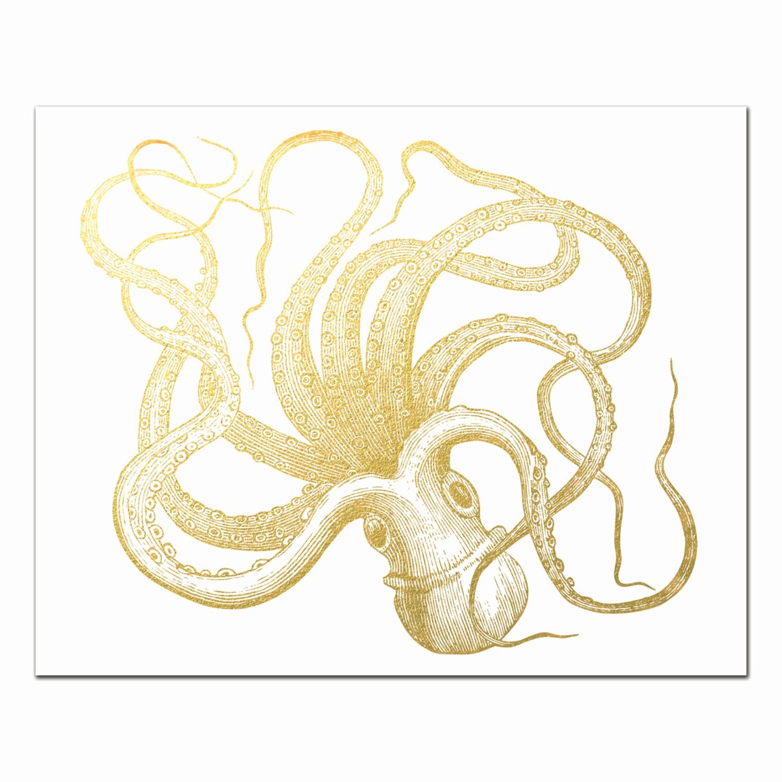 Coastal Gold Foil Print Set Nautical Gold Foil Art Coastal Etsy