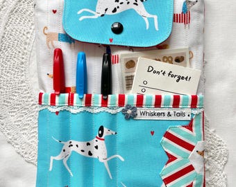 PDF Sewing Pattern A5 Journal Cosy: Easy Pen & Sticker Pockets