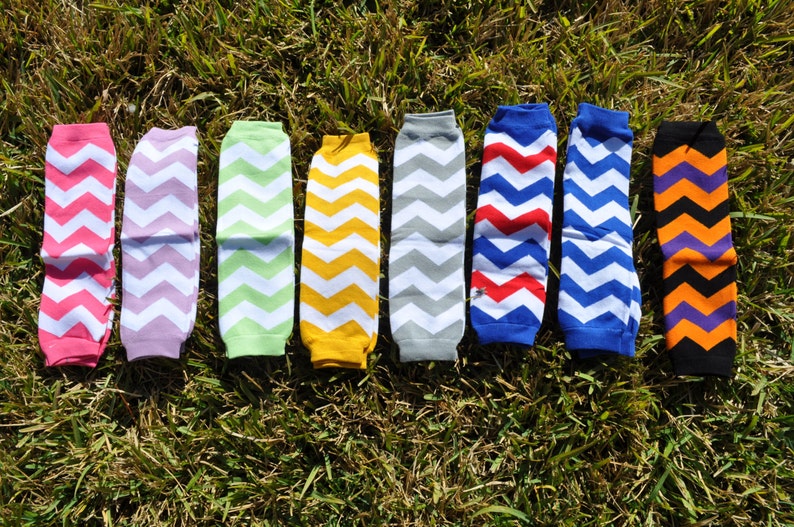 Chevron Leg Warmers Customize Available image 1