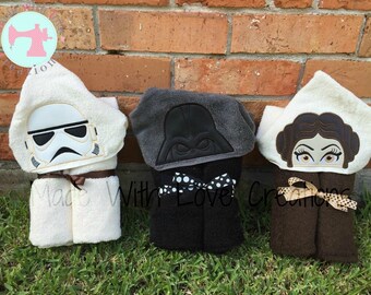 Star Friends Inspired Hooded Towels