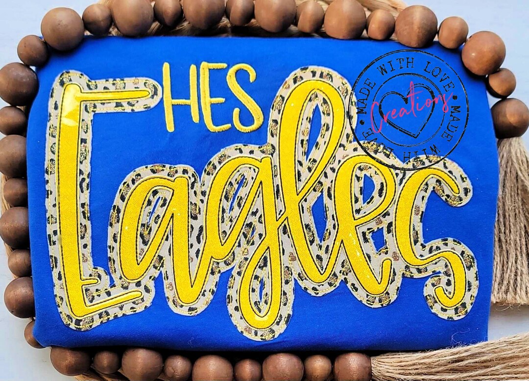 Eagles Shirt, Spirit Shirt, School Spirit, Embroidered Eagles Team