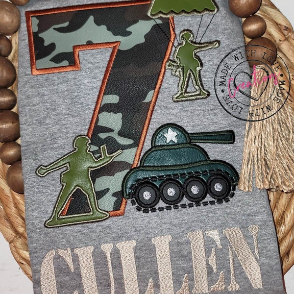 Army Birthday Shirt - Soldier Birthday Shirt - Military Birthday Shirt - Custom Shirt - Personalized Shirt