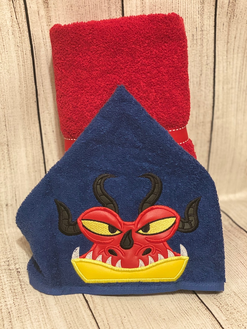 Dragon Inspired Hooded Towelscharacter Hooded Etsy