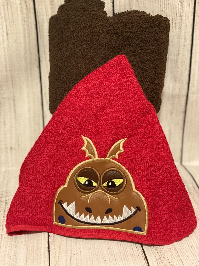 Dragon Inspired Hooded Towelscharacter Hooded Etsy